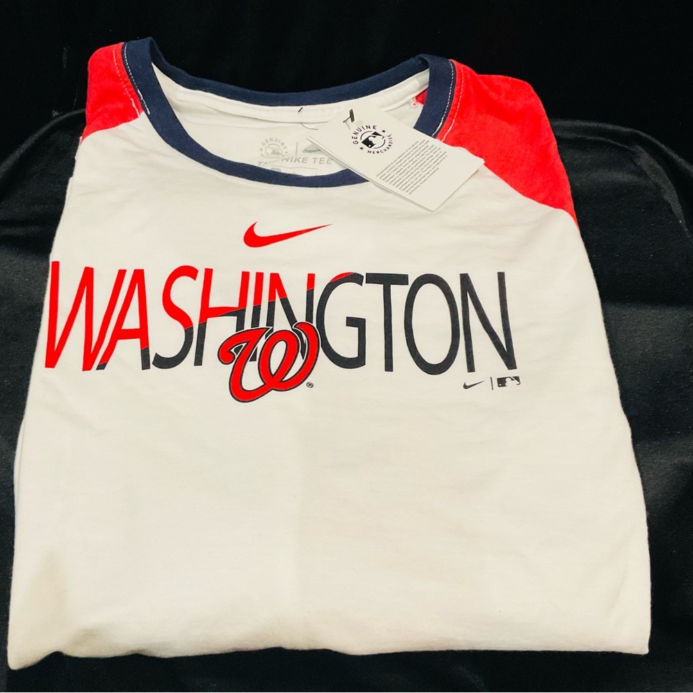 Nike  Washington Nationals Tee - Red, White, and Black
